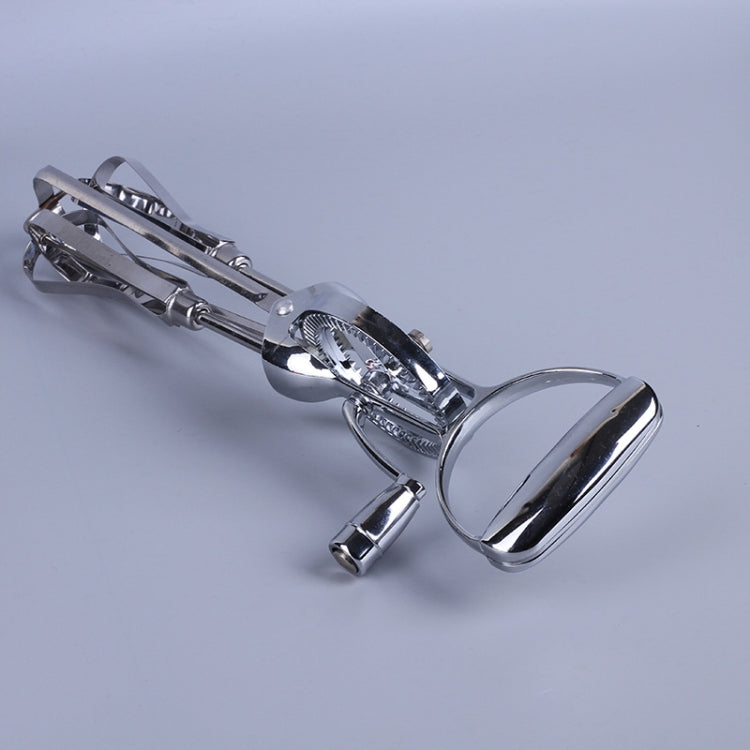 Stainless Steel Manual Egg Beater Kitchen Cooking Gadget Egg Beater(Steel Color)