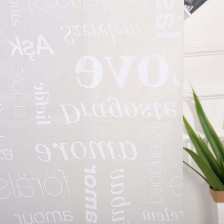 PEVA Printing Thick Waterproof Translucent Shower Curtain, Specification: 180x180cm