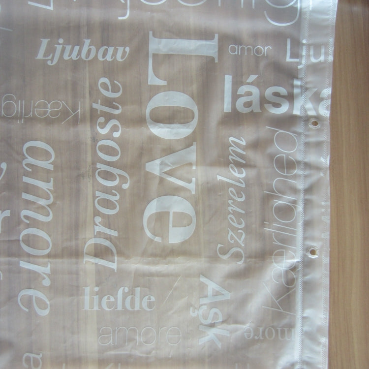 PEVA Printing Thick Waterproof Translucent Shower Curtain, Specification: 180x180cm