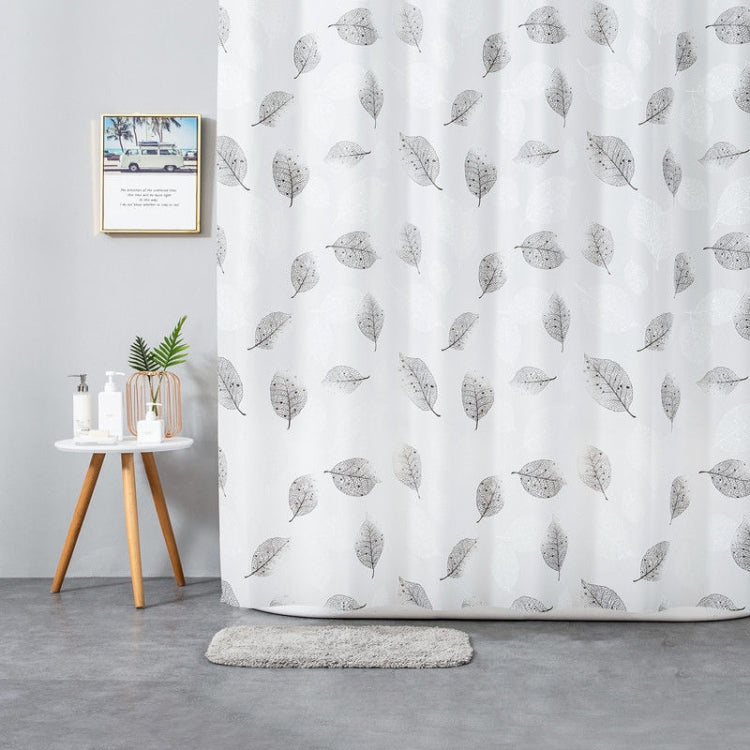 PEVA Printing Thick Waterproof Translucent Shower Curtain, Specification: 180x180cm