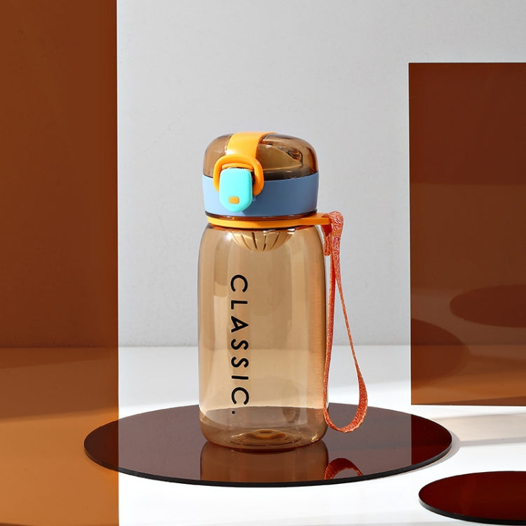 Summer Color Contrast Creative Portable Water Cup Simple Student Cute Fresh Plastic Cup, Capacity: 400ml
