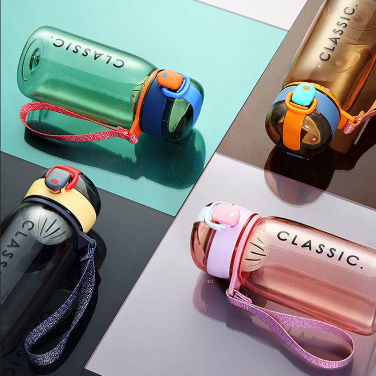 Summer Color Contrast Creative Portable Water Cup Simple Student Cute Fresh Plastic Cup, Capacity: 400ml