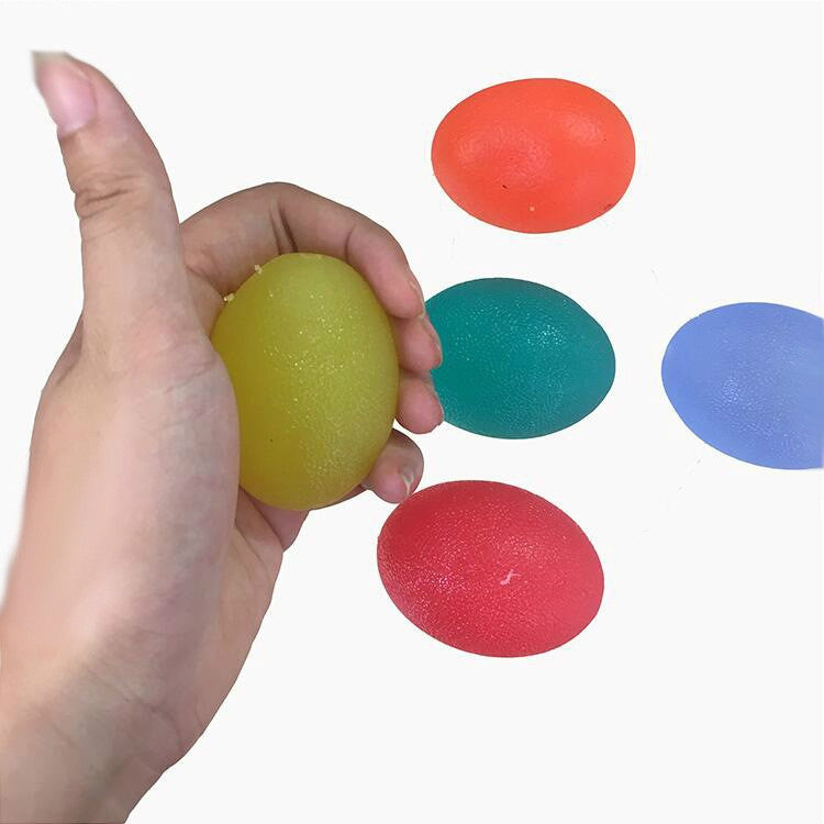 3 PCS Silicone Grip Ball Elastic Finger Exercise Fitness Rehabilitation Training Tool(Color Random Delivery)