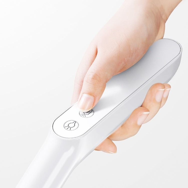 Cordless Electric Rotary Mop Floor Scrubber Household Handheld Water Spray Cleaning Multifunctional Mop CN Plug(White)