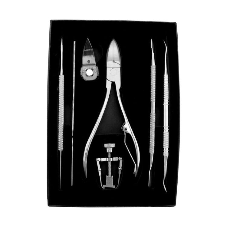 7 PCS / Set Stainless Steel Chick Pliers Nail Clippers Corrector Nail Picker Tool