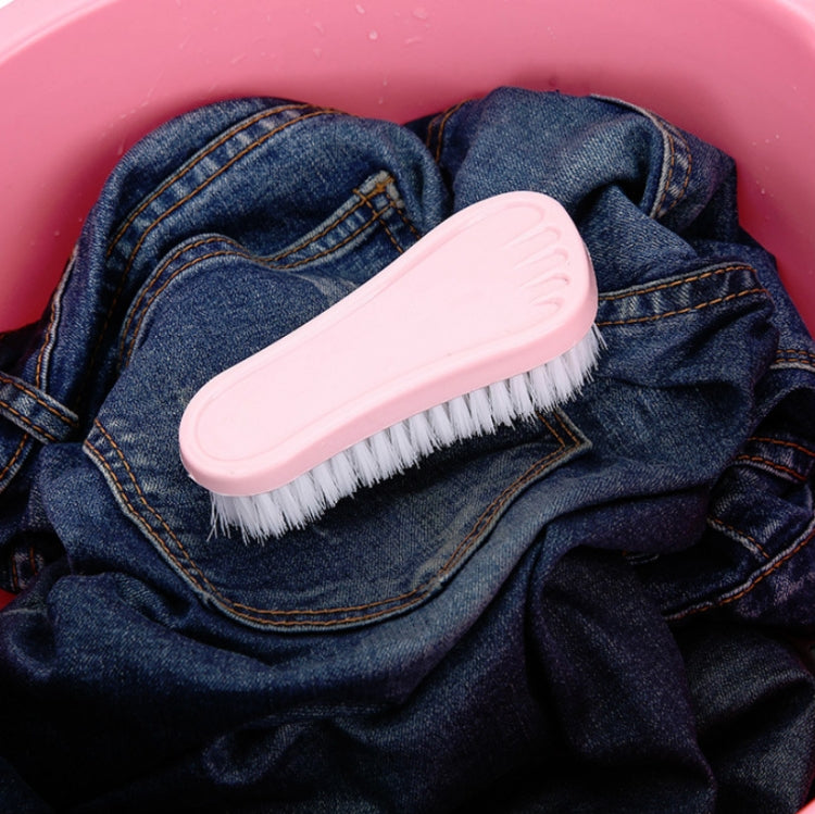 20 PCS Foot Shape Laundry Brush With Soft Bristles Multifunctional Household Cleaning Brush Random Colour