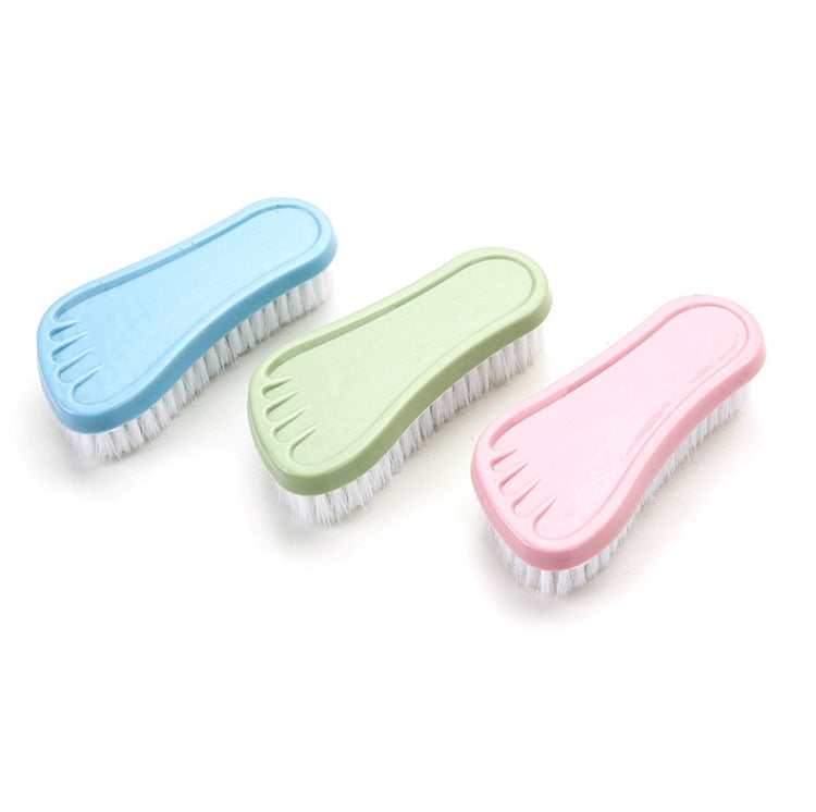 20 PCS Foot Shape Laundry Brush With Soft Bristles Multifunctional Household Cleaning Brush Random Colour
