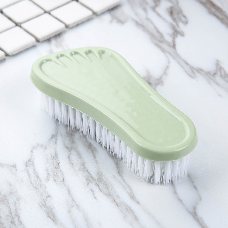 20 PCS Foot Shape Laundry Brush With Soft Bristles Multifunctional Household Cleaning Brush Random Colour