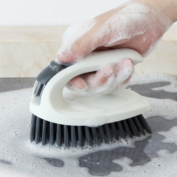 3 PCS Multifunctional Household Convenient Two-in-one Kitchen Cleaning Brush With Handle Laundry Brush