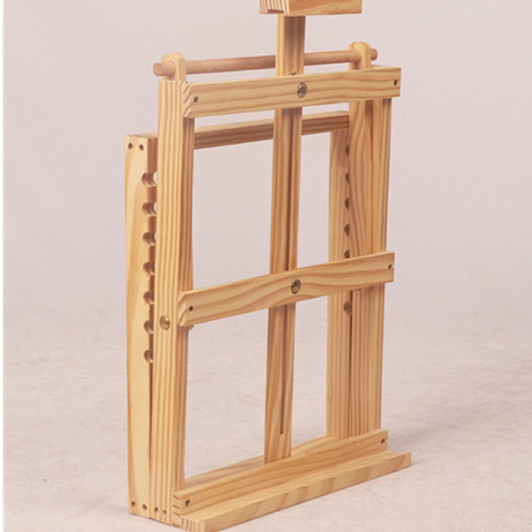Horizontal Desktop Wooden Easel Sketch Exhibition Easel, Specification: Yellow Pine 35x33x48cm