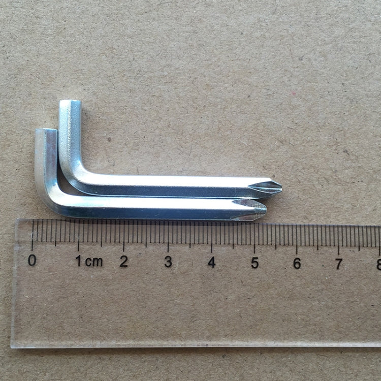 100 PCS Screwdriver Hexagonal Hexagonal Wrench Scooter Repair Tools Cross Bit, Specification:4mm, Material:A3 Steel