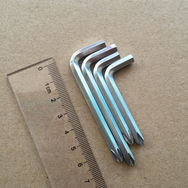 100 PCS Screwdriver Hexagonal Hexagonal Wrench Scooter Repair Tools Cross Bit, Specification:5mm, Material:A3 Steel