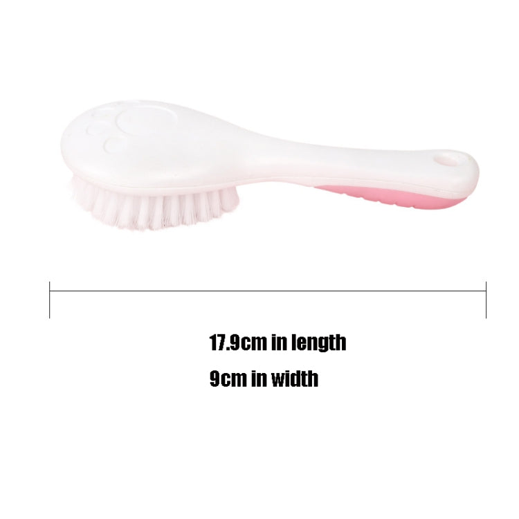 2 PCS Pet Bathing Brush Non-slip Hair Removal Combing Pet Nylon Brush
