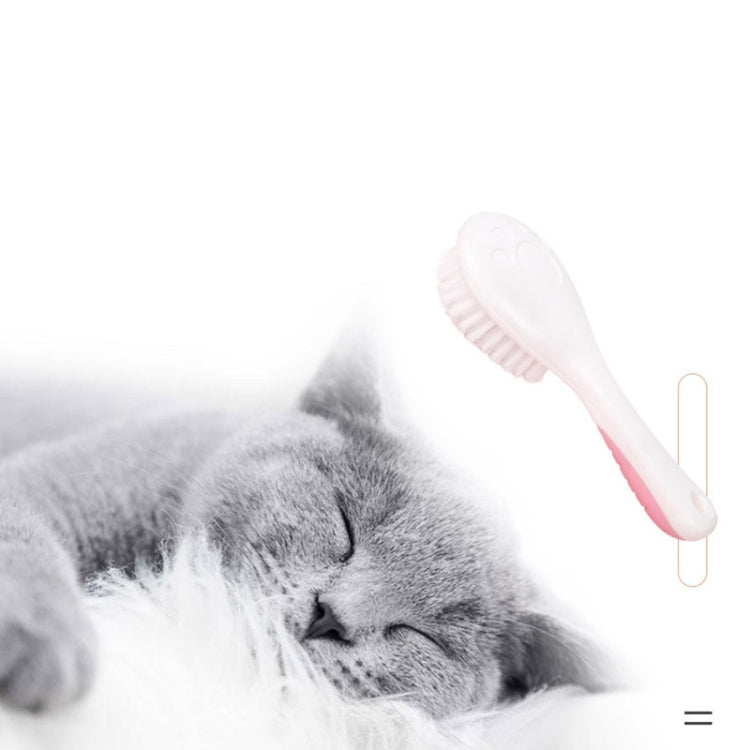 2 PCS Pet Bathing Brush Non-slip Hair Removal Combing Pet Nylon Brush