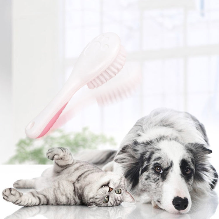 2 PCS Pet Bathing Brush Non-slip Hair Removal Combing Pet Nylon Brush