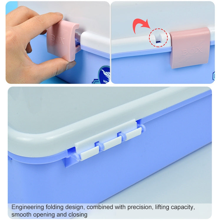 Large Three-layer Thickened Art Tool Box Gouache Paint Storage Box