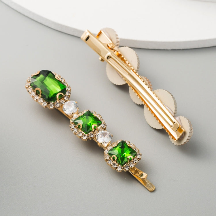 5 in 1 Hair Clip Sweet And Fresh Gemstone Geometric Ladies Hair Accessories Set