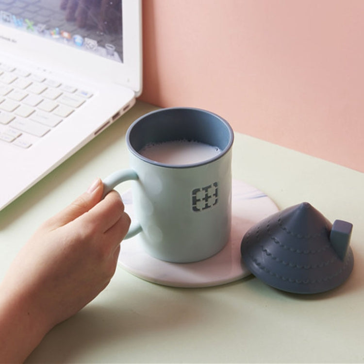 3 PCS Children Creative Small House Mouth Cup with Lid Dustproof Student Dormitory Drinking Cup Home Couple Cup