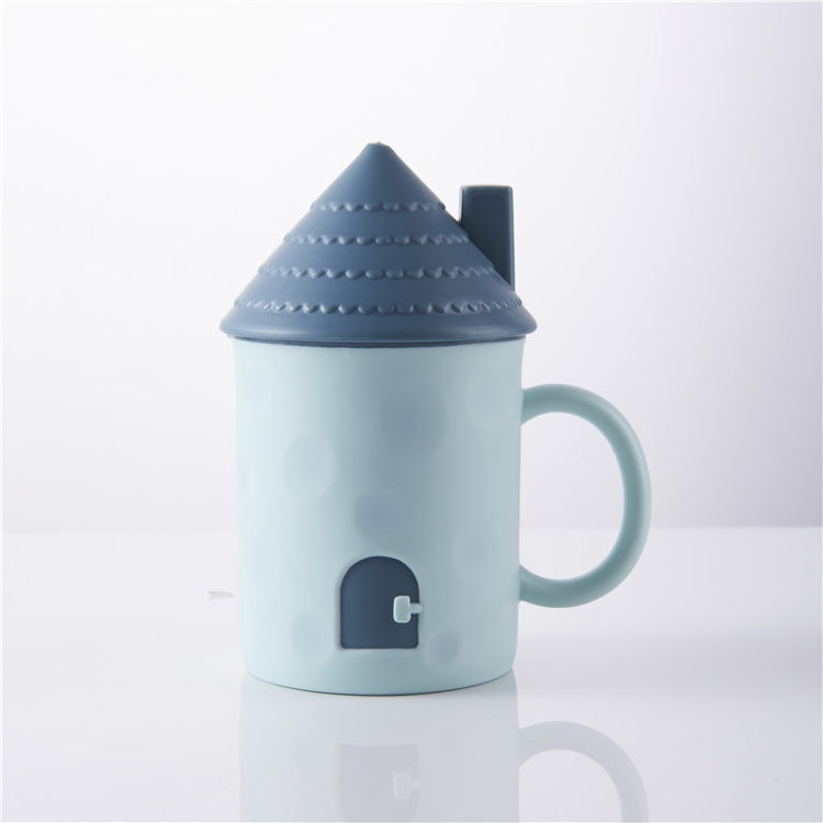 3 PCS Children Creative Small House Mouth Cup with Lid Dustproof Student Dormitory Drinking Cup Home Couple Cup