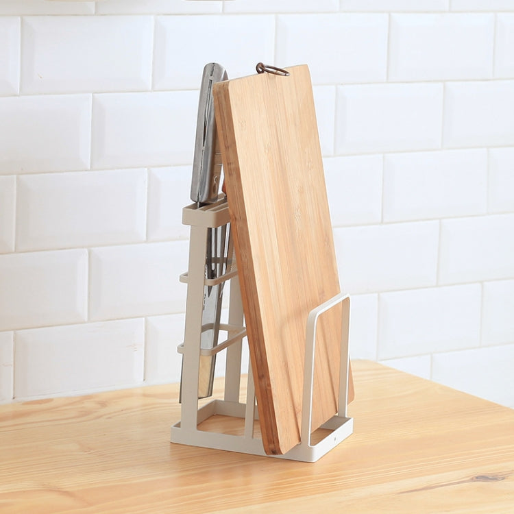 Kitchen Iron Shelf Vertical Knife Cutting Board Rack