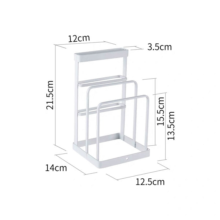 Kitchen Iron Shelf Vertical Knife Cutting Board Rack