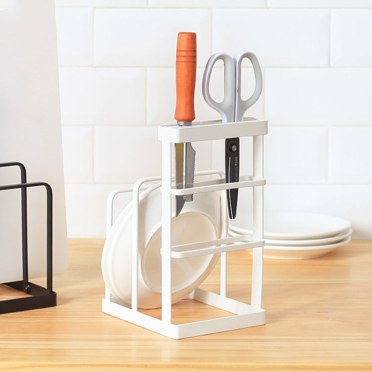 Kitchen Iron Shelf Vertical Knife Cutting Board Rack