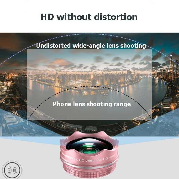 3 in 1 Wide Angle + Macro + Fill Light Mobile Phone SLR Camera Lens