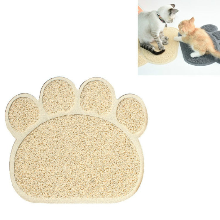 2 PCS PVC Claw Shaped Cat Litter Mat Pet Placemat Anti-skid Floor Large Mat Pet Supplies