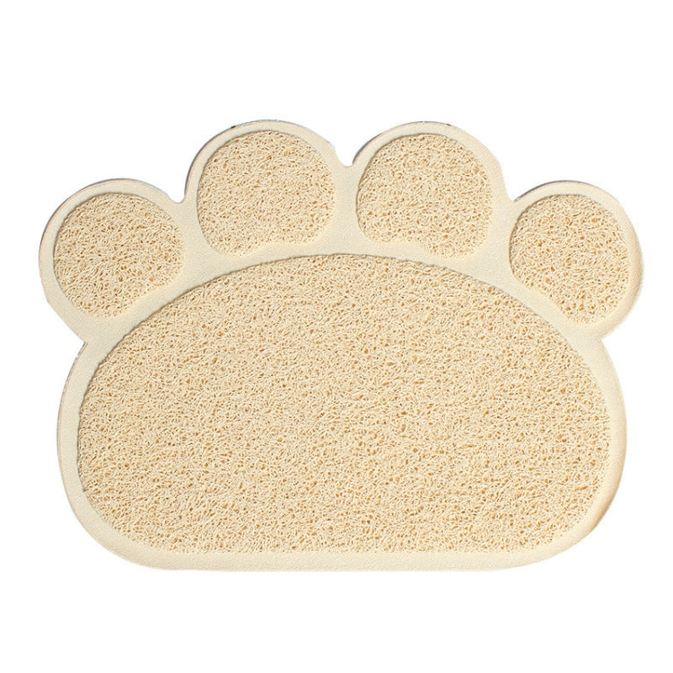 2 PCS PVC Claw Shaped Cat Litter Mat Pet Placemat Anti-skid Floor Large Mat Pet Supplies