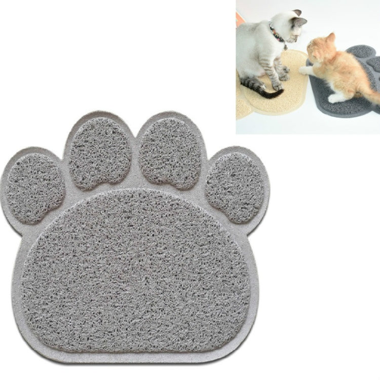 2 PCS PVC Claw Shaped Cat Litter Mat Pet Placemat Anti-skid Floor Large Mat Pet Supplies