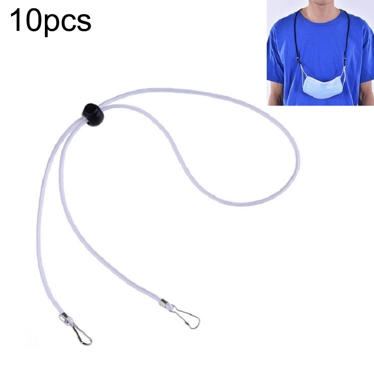 10 PCS Mask Anti-lost Adjustable Lanyard and Ear Hook