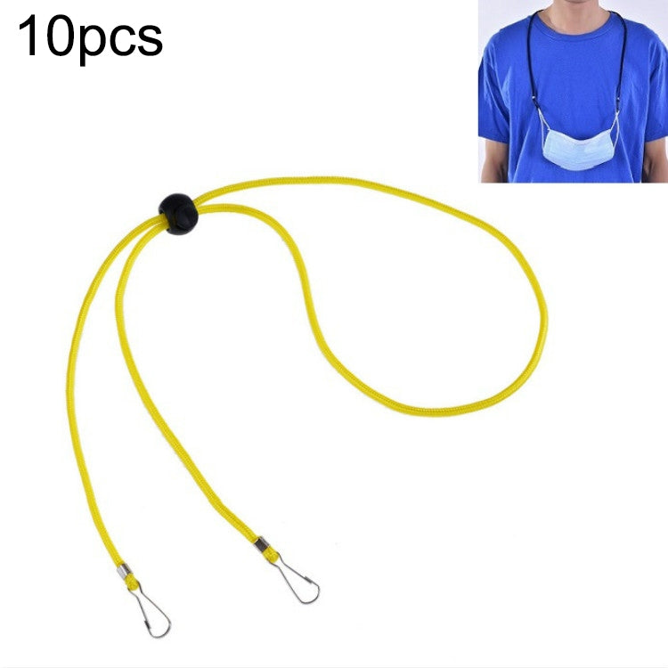 10 PCS Mask Anti-lost Adjustable Lanyard and Ear Hook