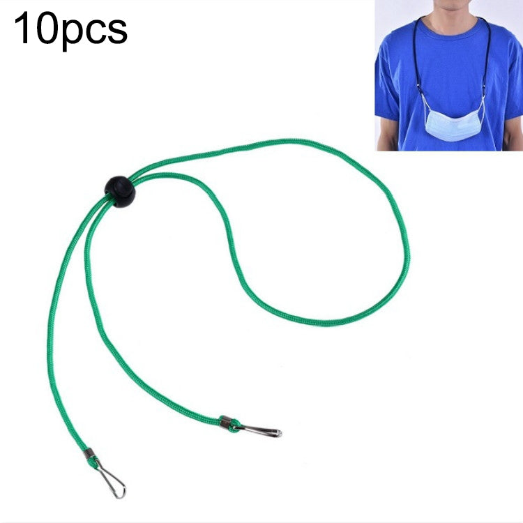 10 PCS Mask Anti-lost Adjustable Lanyard and Ear Hook