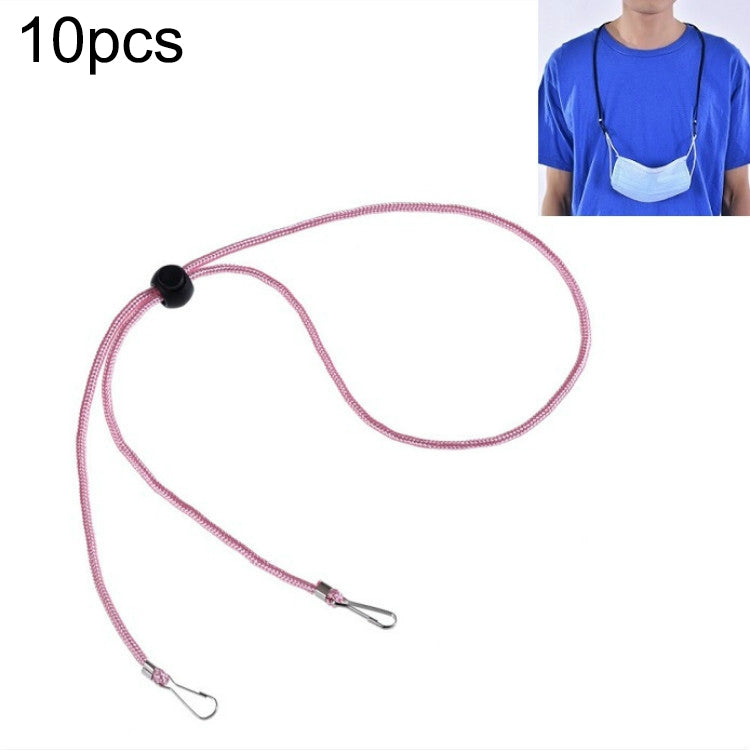 10 PCS Mask Anti-lost Adjustable Lanyard and Ear Hook