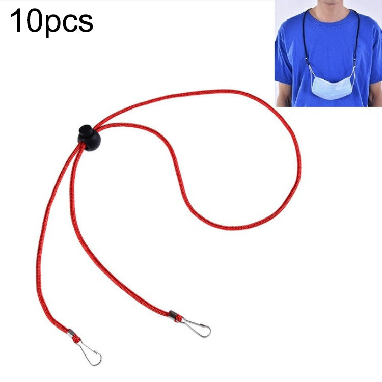 10 PCS Mask Anti-lost Adjustable Lanyard and Ear Hook