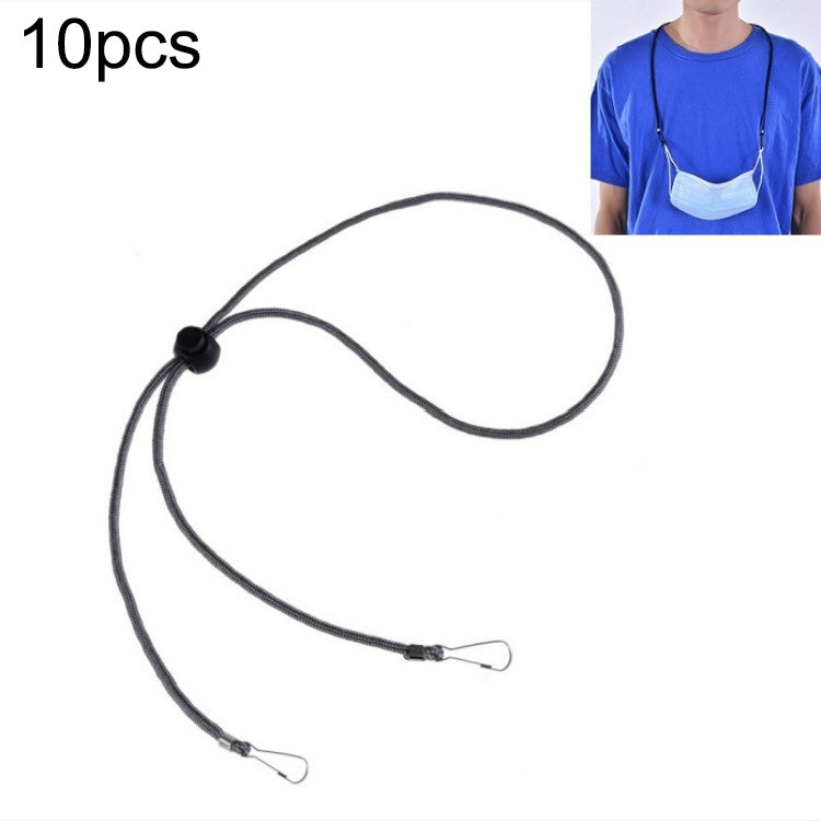 10 PCS Mask Anti-lost Adjustable Lanyard and Ear Hook