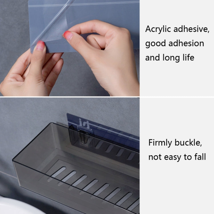 3 PCS Bathroom Seamless Non-perforated Shelf Wall Hanging Storage Basket