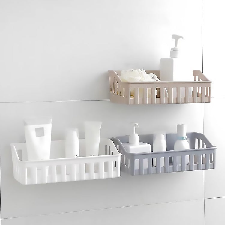 5 PCS Bathroom Shelf hole-free Wall Hanging Seamless Storage Basket