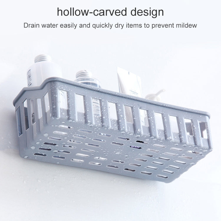 5 PCS Bathroom Shelf hole-free Wall Hanging Seamless Storage Basket