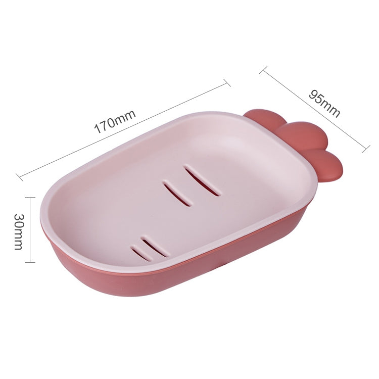3 PCS Creative Cute Drain Double-layer Household Toilet Soap Box with Lid Soap Holder