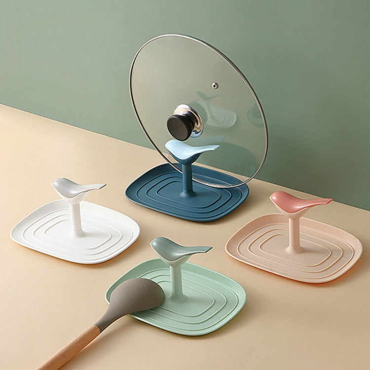 5 PCS Little Bird Pot Cover Rack Household Spatula Storage Tay Creative Kitchen Multi-function Plastic Soup Spoon Pad Pot Cover Rack