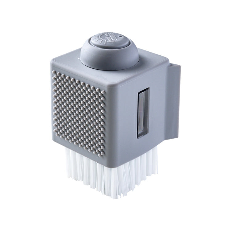 2 PCS Automatic Liquid Addition Cleaning Brush Multifunctional Kitchen Pot Dishwashing Brush