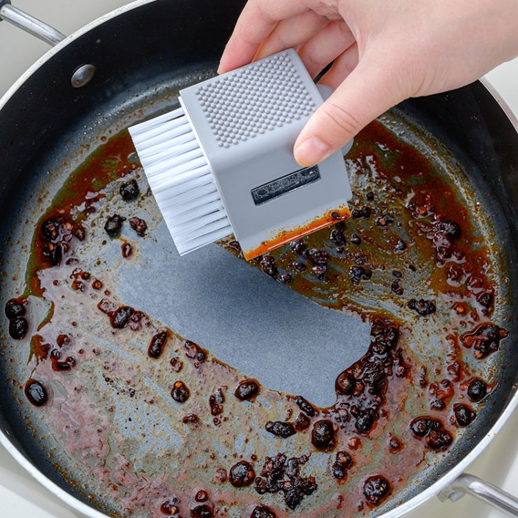 2 PCS Automatic Liquid Addition Cleaning Brush Multifunctional Kitchen Pot Dishwashing Brush