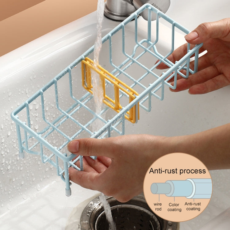 Kitchen Faucet Sponge Drain Basket Bathroom Multifunctional Sink Rack