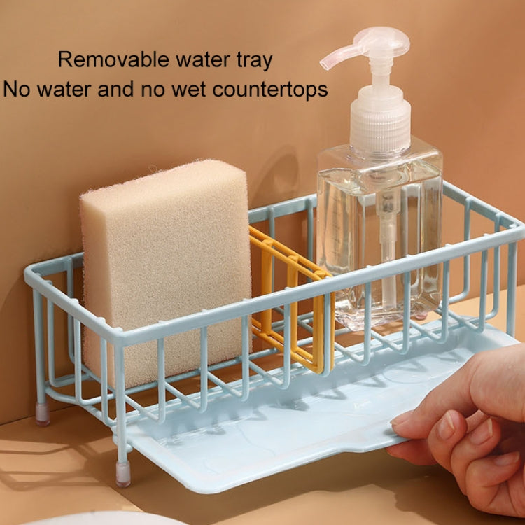 Kitchen Faucet Sponge Drain Basket Bathroom Multifunctional Sink Rack