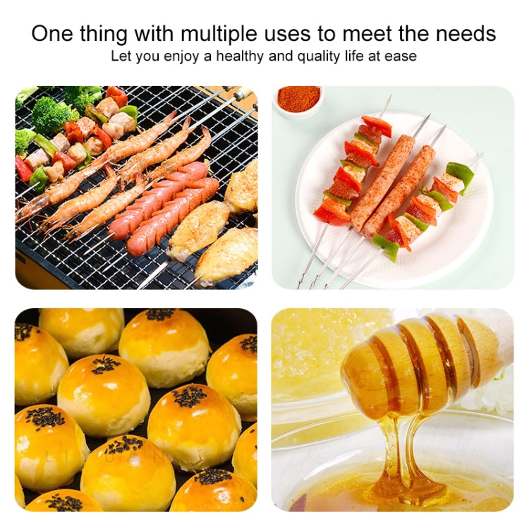 2 Sets 2 in 1 Kitchen Silicone Barbecue Sauce Barbecue Brush High Temperature Resistant Small Oil Brush Set