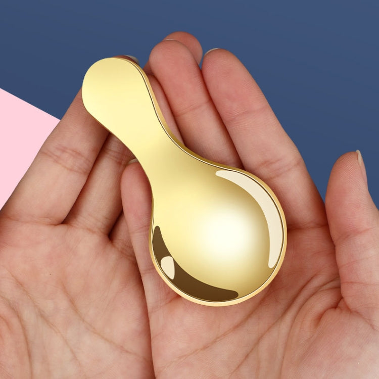 2 PCS 304 Stainless Steel Spoon Dessert Ice Cream Coffee Spoon Children Spoon(Pink+Gold)