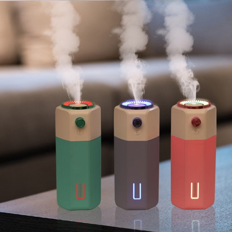 Household Small USB Mini Car Humidifier Desktop with Lamp Alcohol Atomizer Sprayer(Blue)