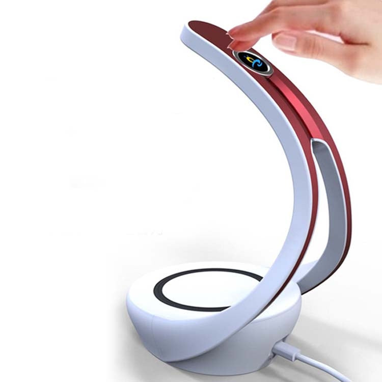 Three-in-one Wireless Charger + Bluetooth Audio Player + LED Desk Lamp Multi-function Touch Night Light