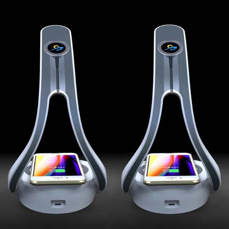 Three-in-one Wireless Charger + Bluetooth Audio Player + LED Desk Lamp Multi-function Touch Night Light